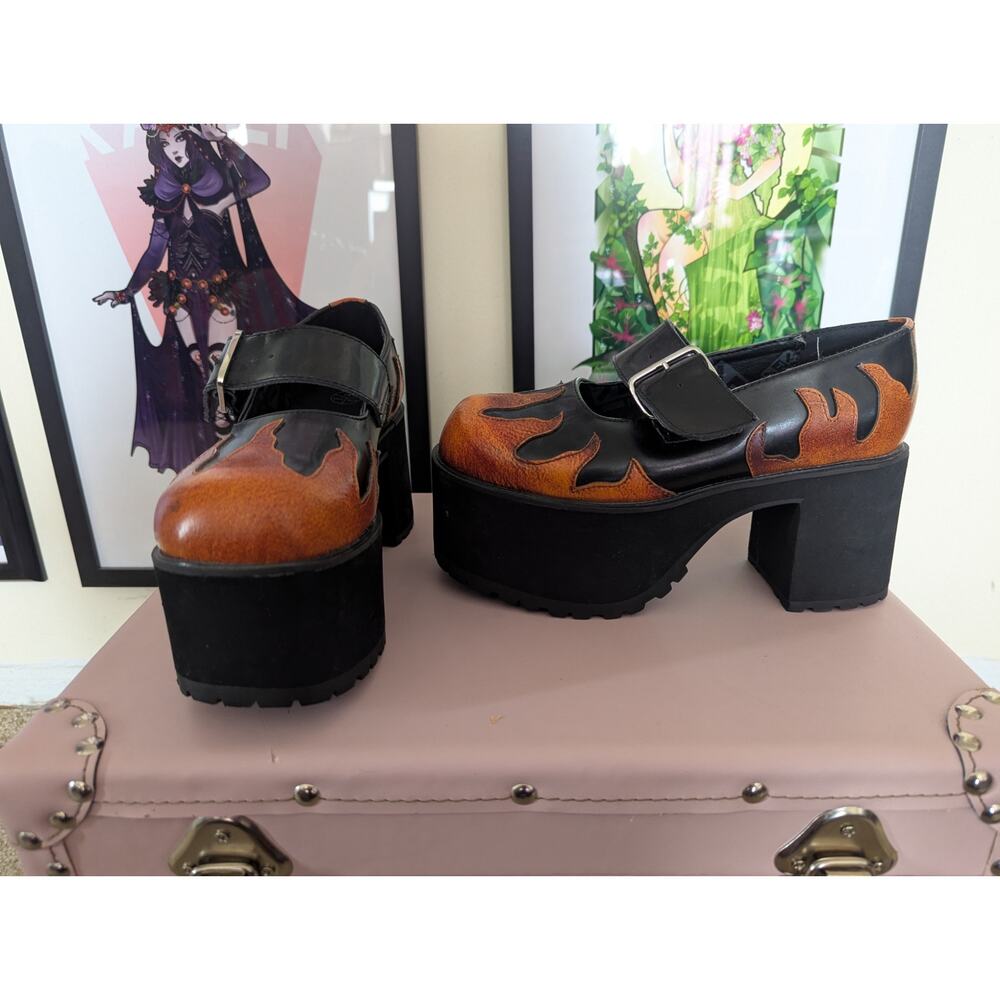 TUK Flame Platform Shoes Sz 7